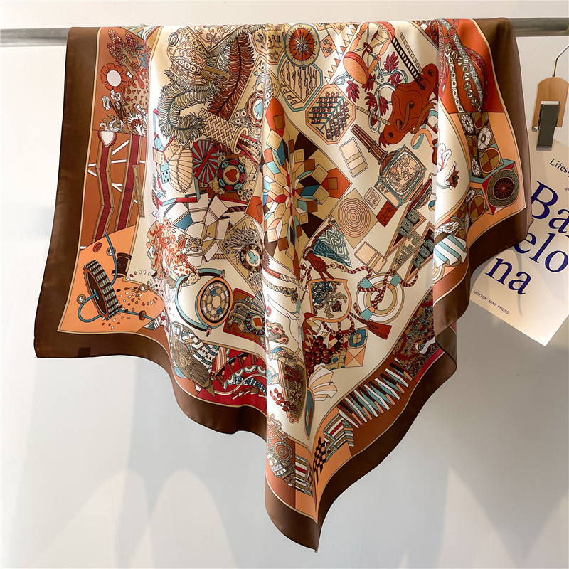 Scarf Silk Square - 2026 Nieuwe Vierkante Twill Zijden Sjaal
