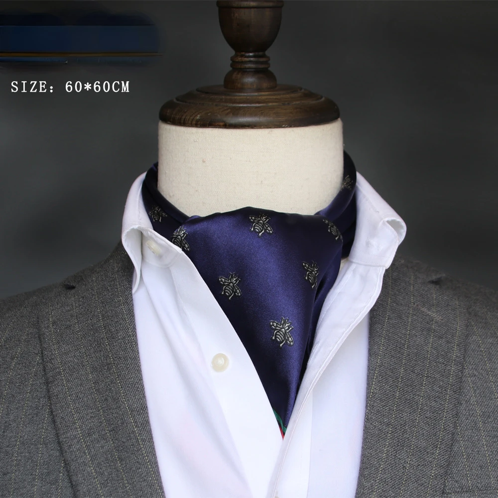 Silk Neck Scarf - Britse Heren Zijden Sjaal Kleine Vierkante