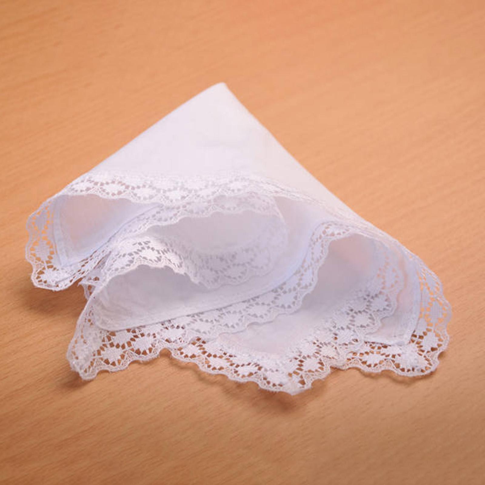 6x Zuiver Witte Kant Zakdoeken - Handkerchief Cotton Men recensie en prijs