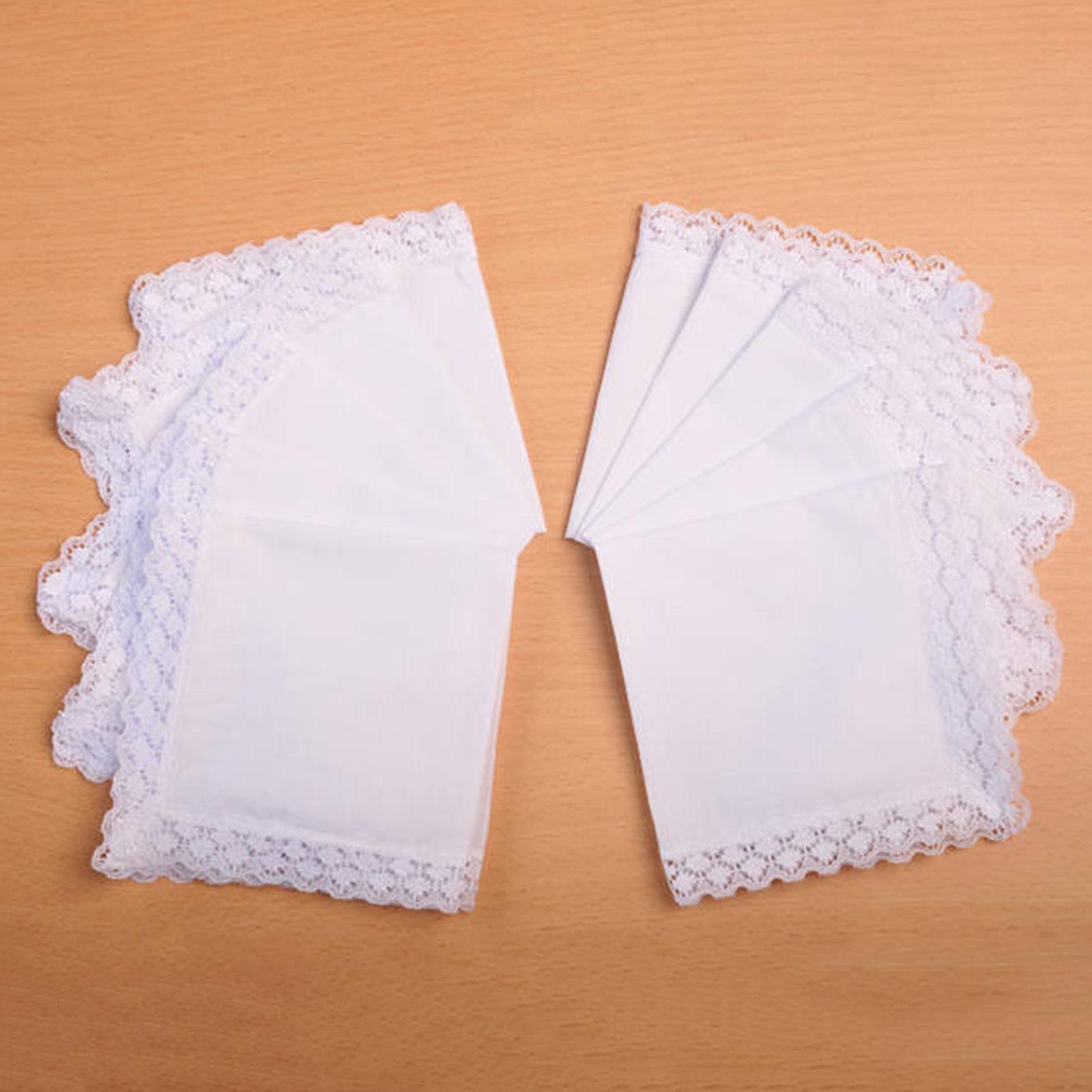 6x Zuiver Witte Kant Zakdoeken - Handkerchief Cotton Men recensie en prijs