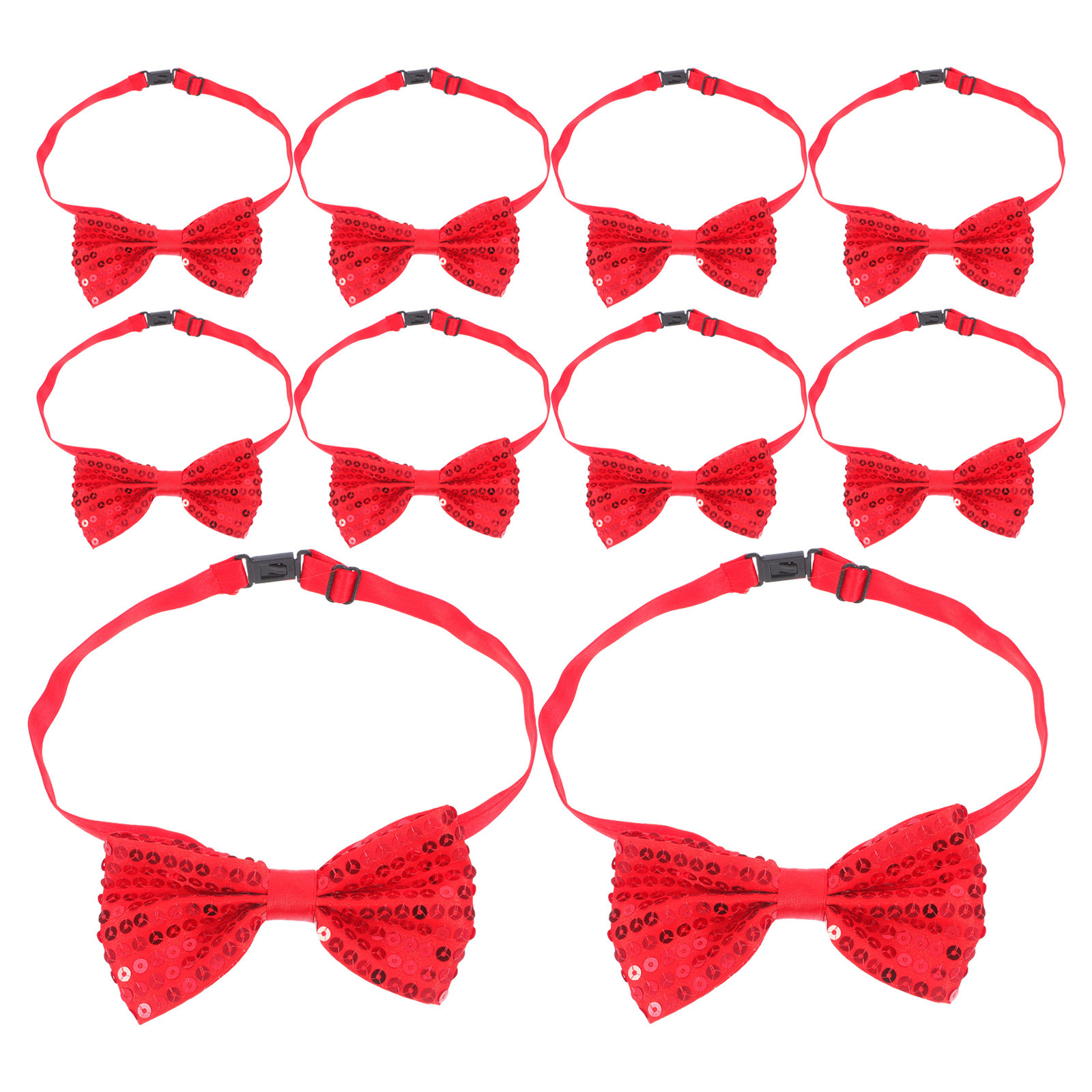10 stuks rode pailletten vlind - Bow Tie Pre Tied recensie en prijs