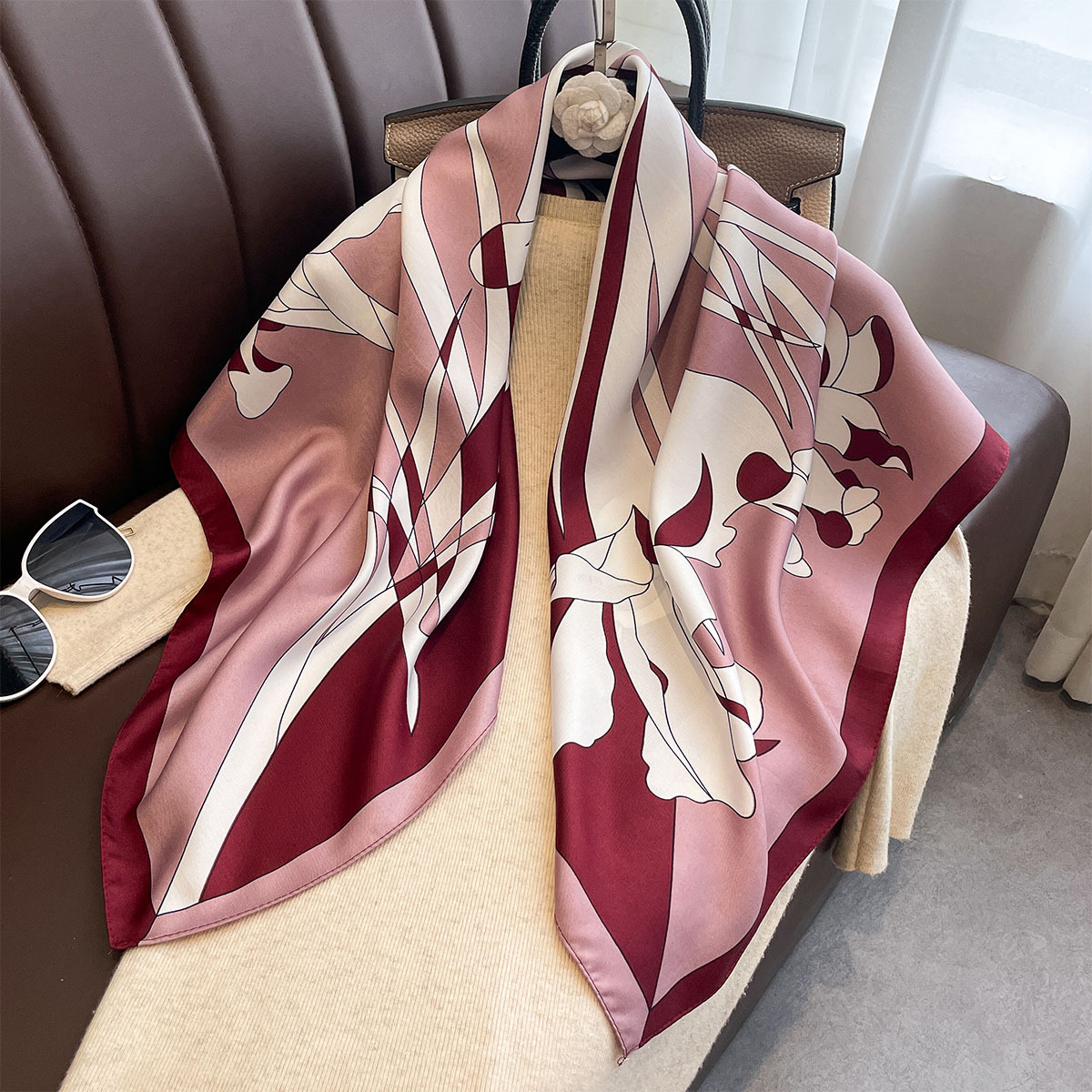 Luxe 90*90Cm Vierkante Sjaal T - Silk Neck Scarf recensie en prijs