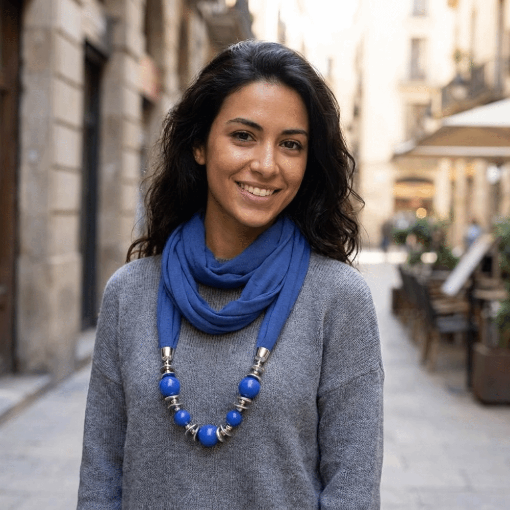 Nieuwe Chiffon Sjaal met Kraal - Infinity Scarf Knit recensie en prijs