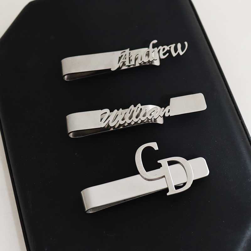 DIY Brief Naam Patroon 4.8*0.8 - Tie Clip Silver recensie en prijs